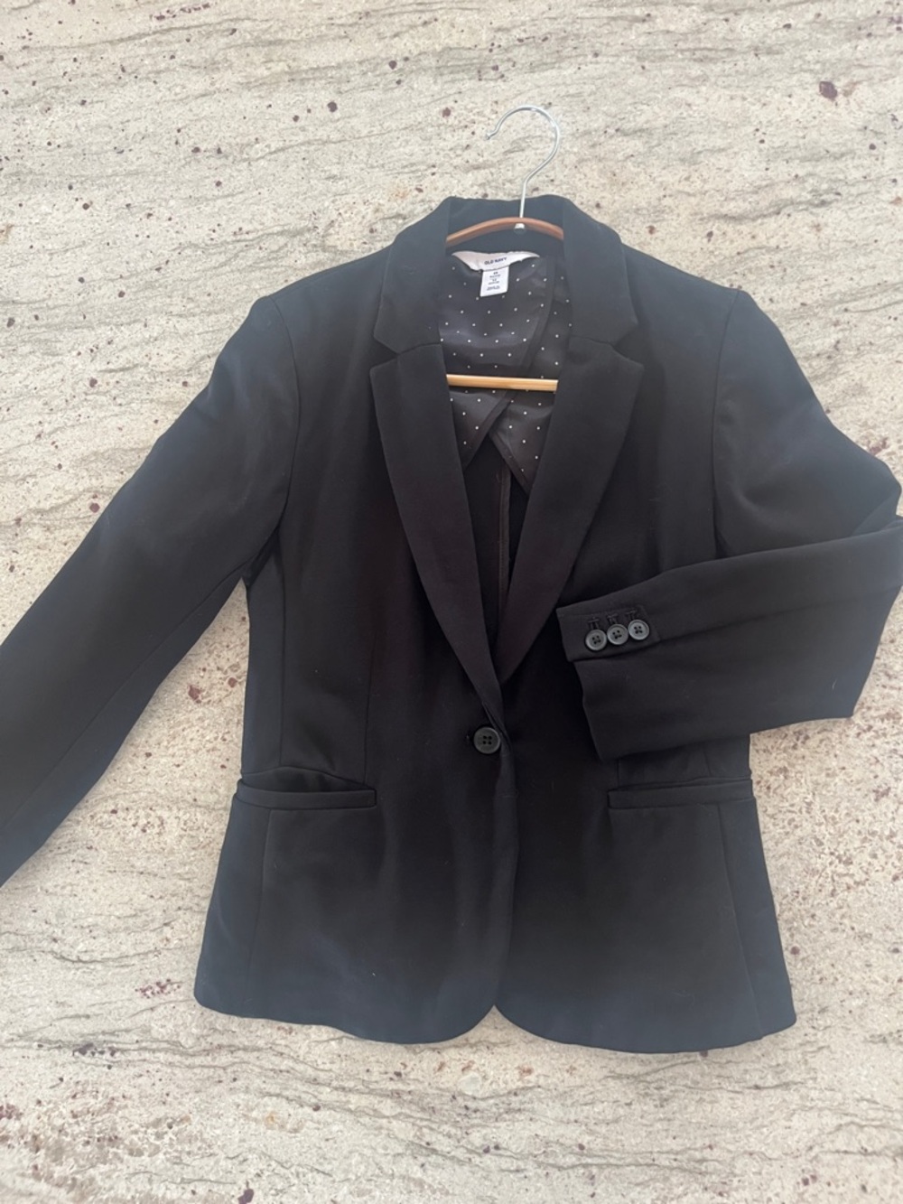 Old Navy Black Women's Single-Button Blazer
